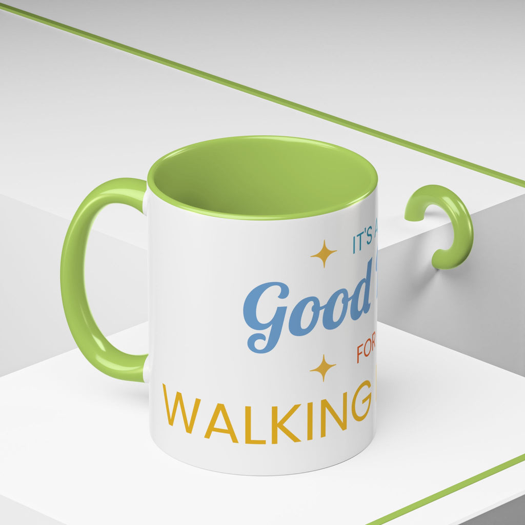 Inspirational Coffee Mug — “It's a Good Day for Walking in Faith” Ceramic Accent Mug