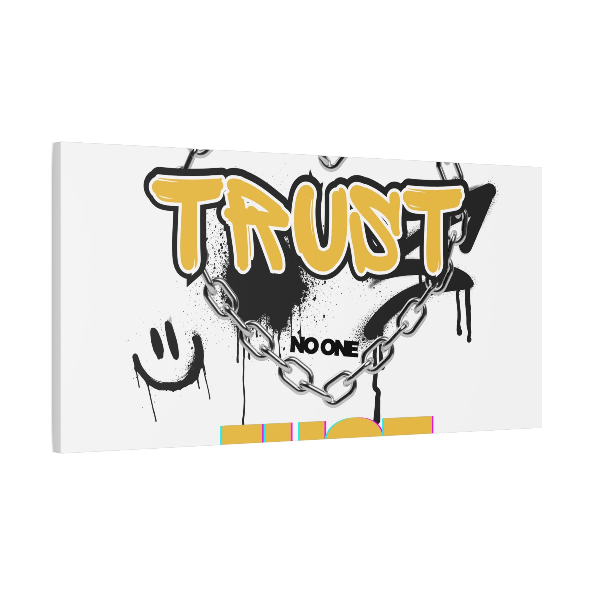 Trust No One Just Jesus Matte Canvas Wall Art