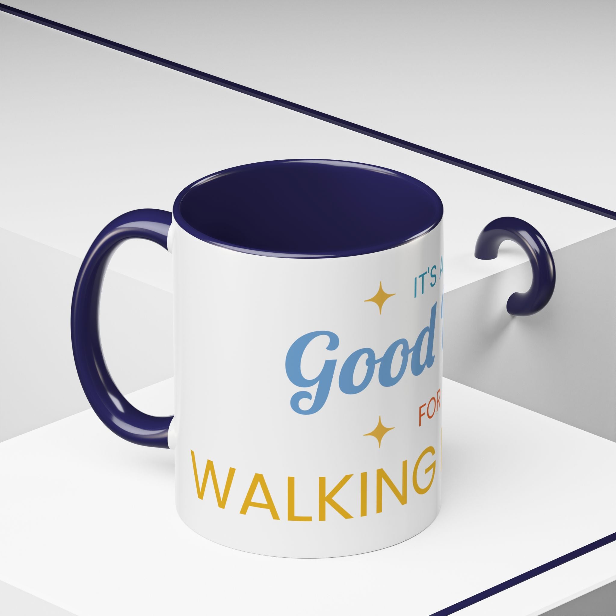 Inspirational Coffee Mug — “It's a Good Day for Walking in Faith” Ceramic Accent Mug