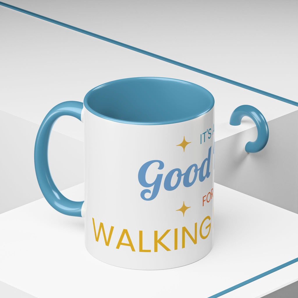 Inspirational Coffee Mug — “It's a Good Day for Walking in Faith” Ceramic Accent Mug