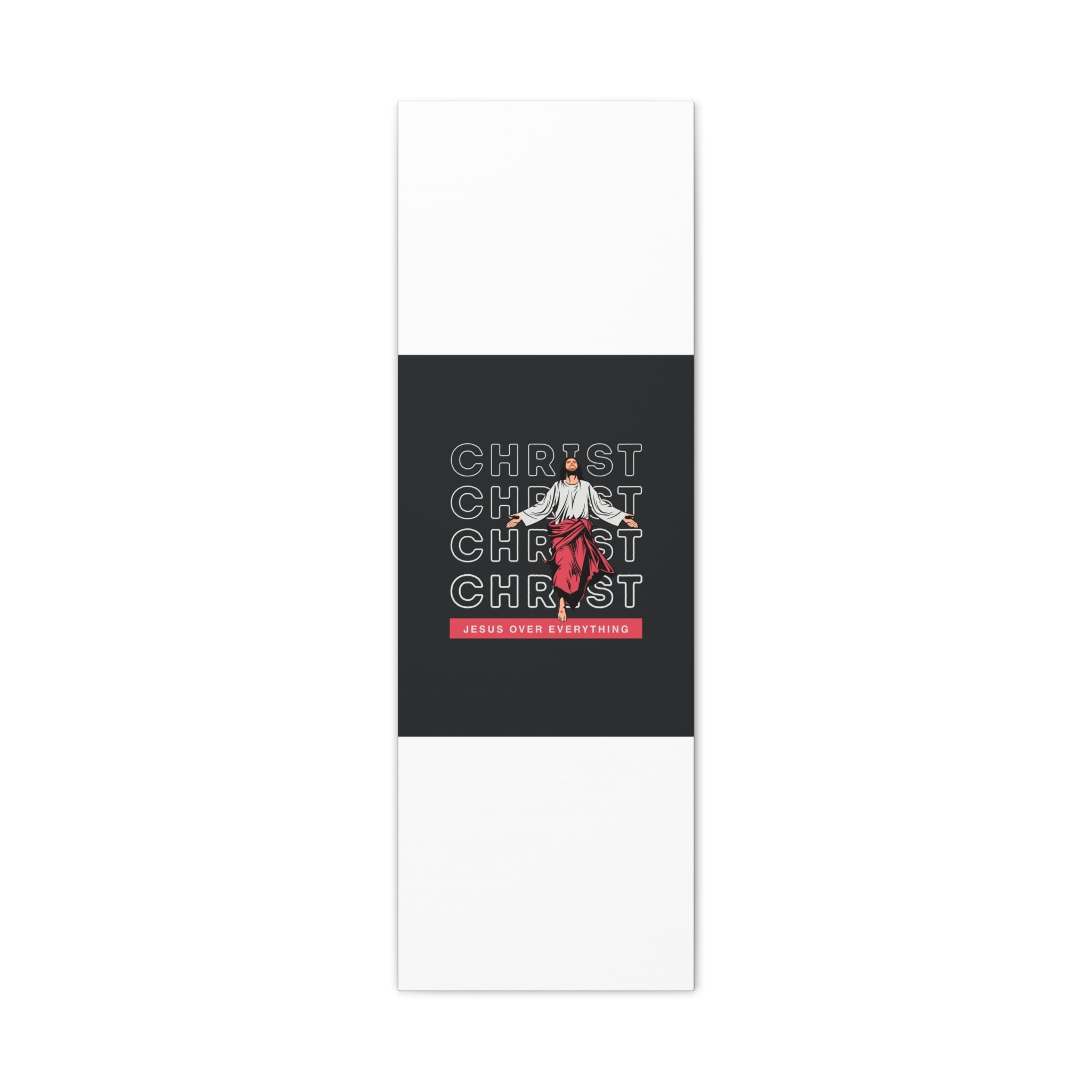 Christ Jesus Over Everything Canvas Wall Art — Inspirational Pastel Quote