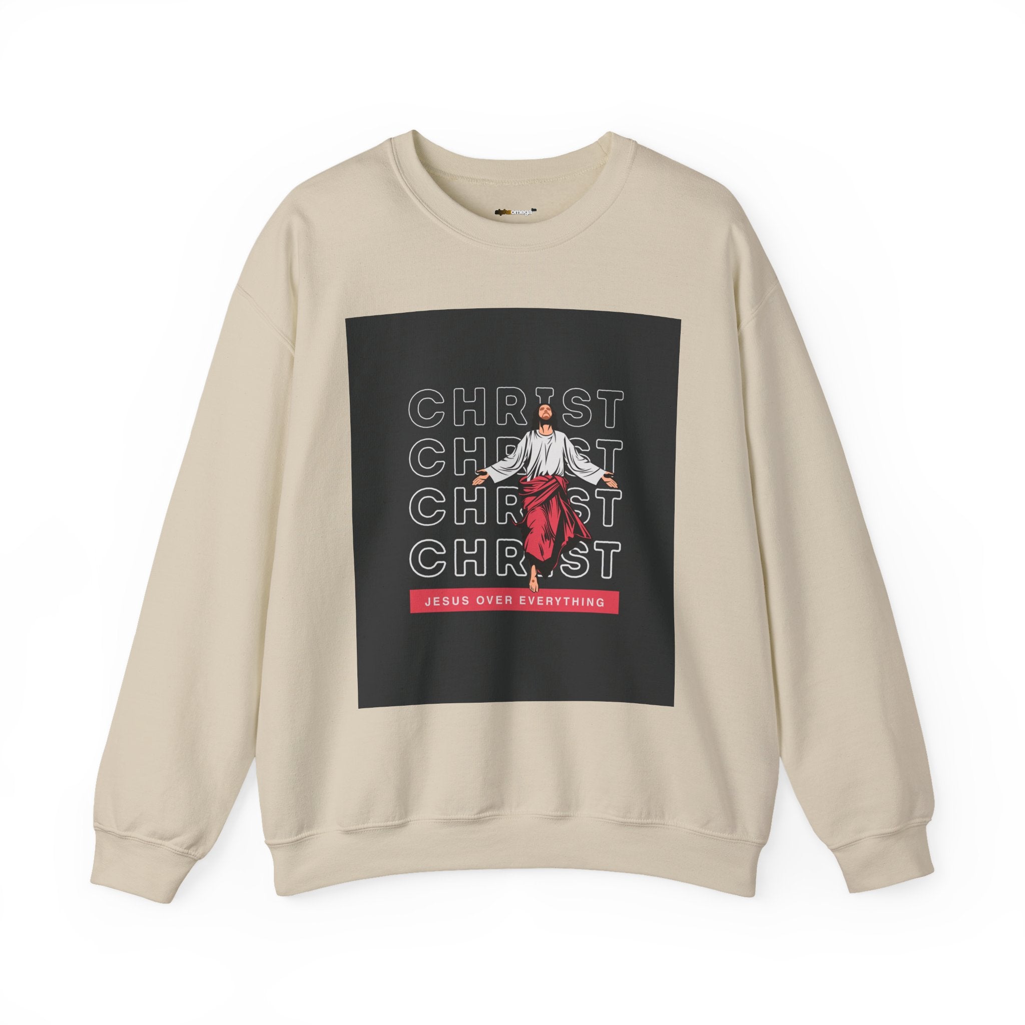 Christ - Jesus over everything Sweatshirt — Pastel Self-Care Crewneck