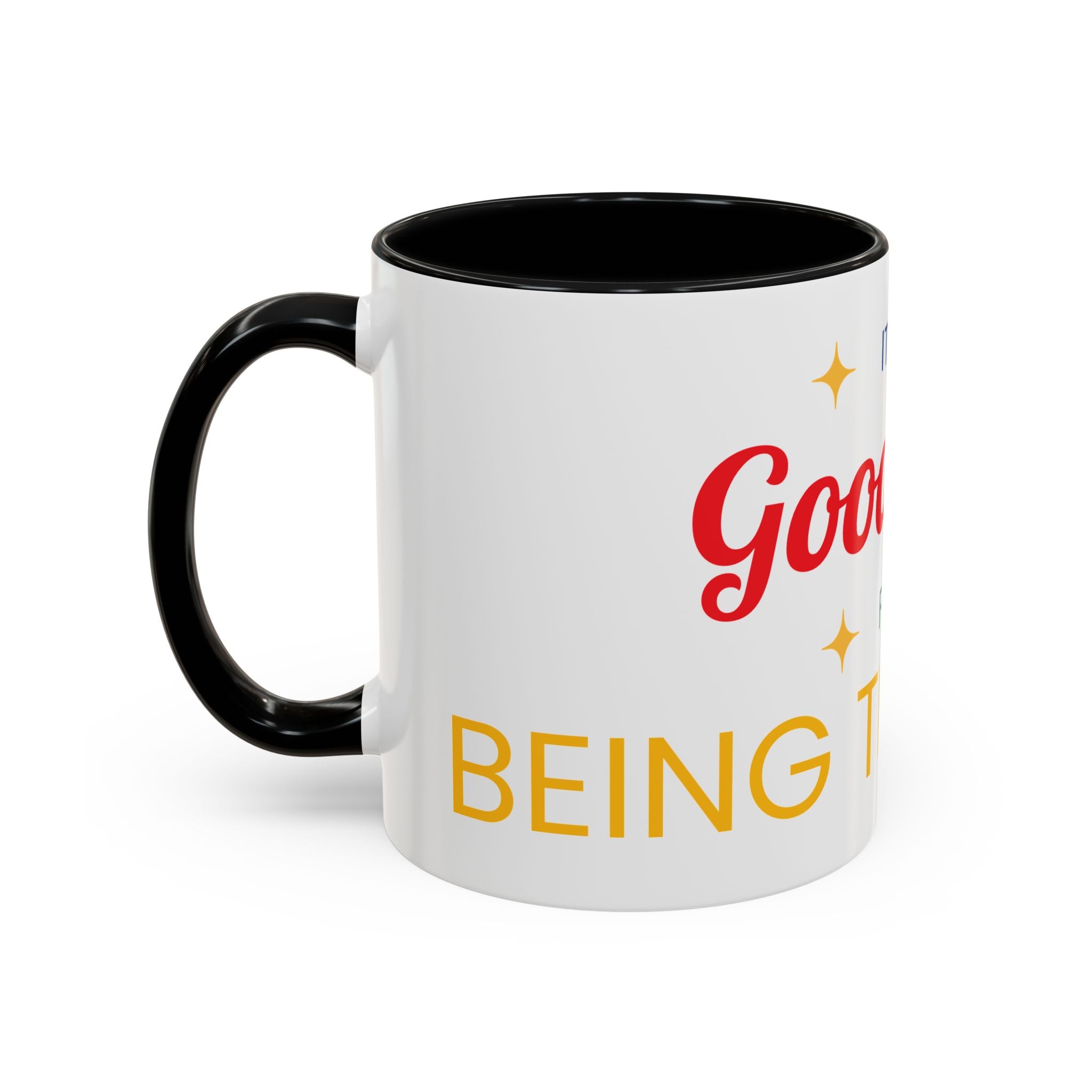 Coffee Mug — "It's a Good Day for Being Thankful" Accent Ceramic Mug