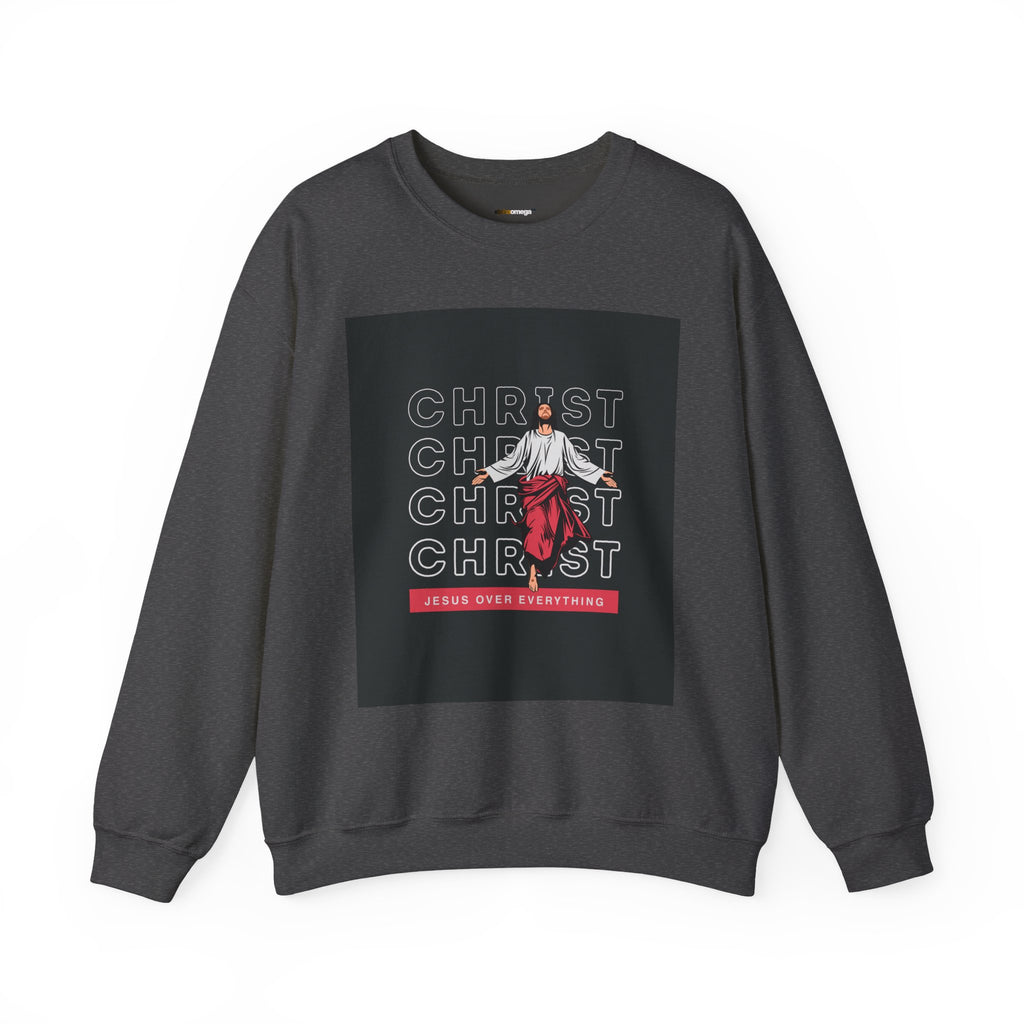 Christ - Jesus over everything Sweatshirt — Pastel Self-Care Crewneck