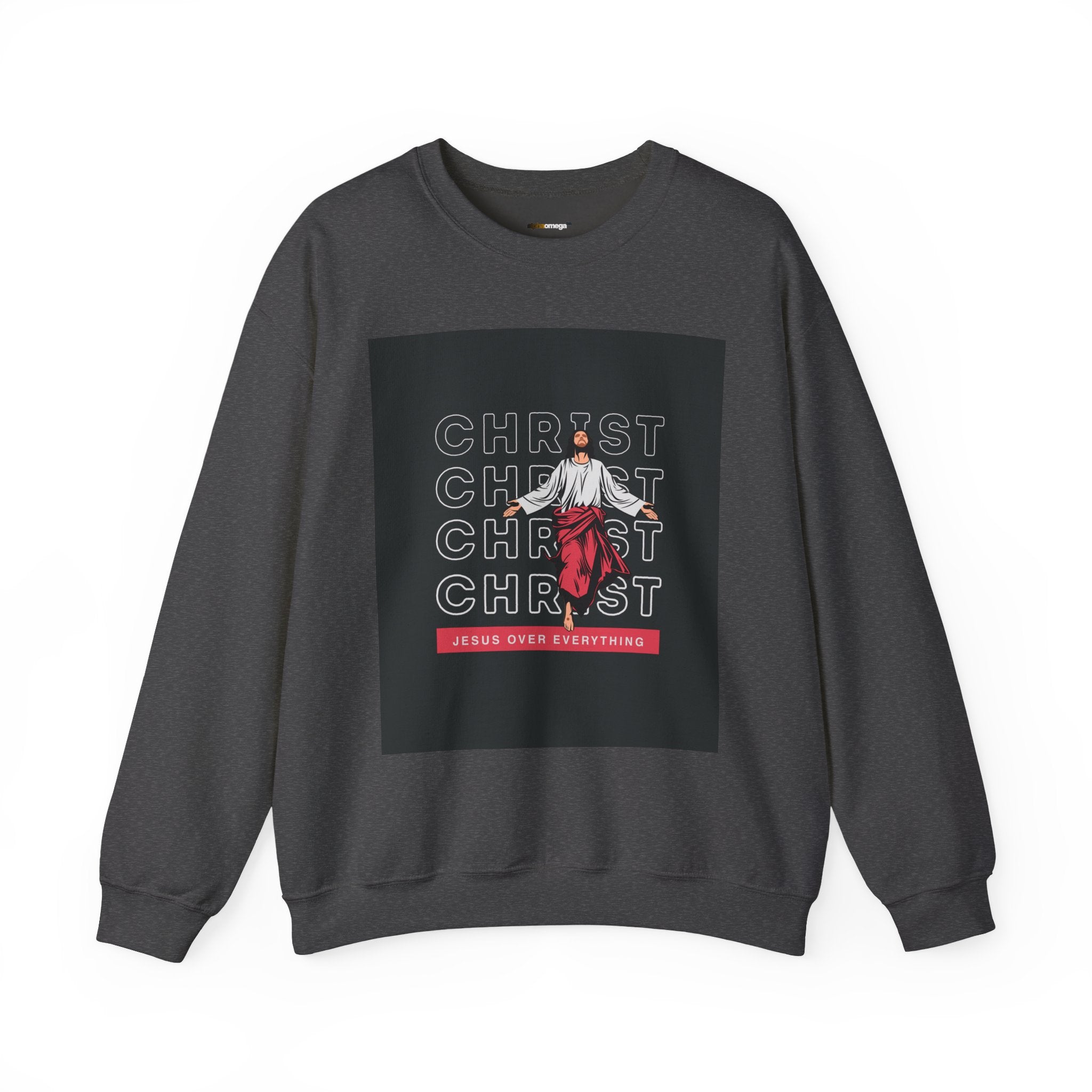 Christ - Jesus over everything Sweatshirt — Pastel Self-Care Crewneck