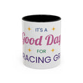 Accent Coffee Mug — "It's a Good Day for Embracing Grace" Inspirational Ceramic Coffee Mug