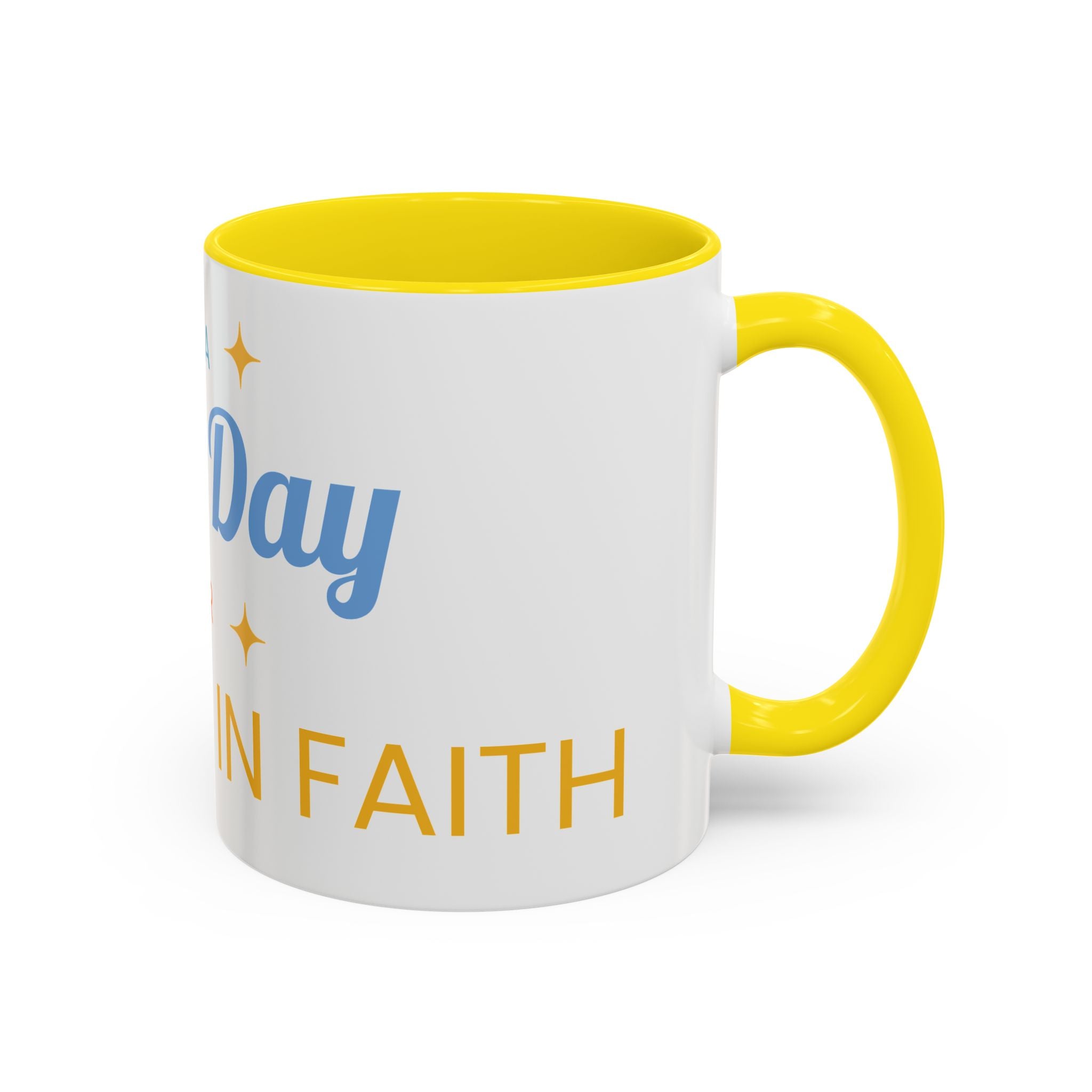 Inspirational Coffee Mug — “It's a Good Day for Walking in Faith” Ceramic Accent Mug