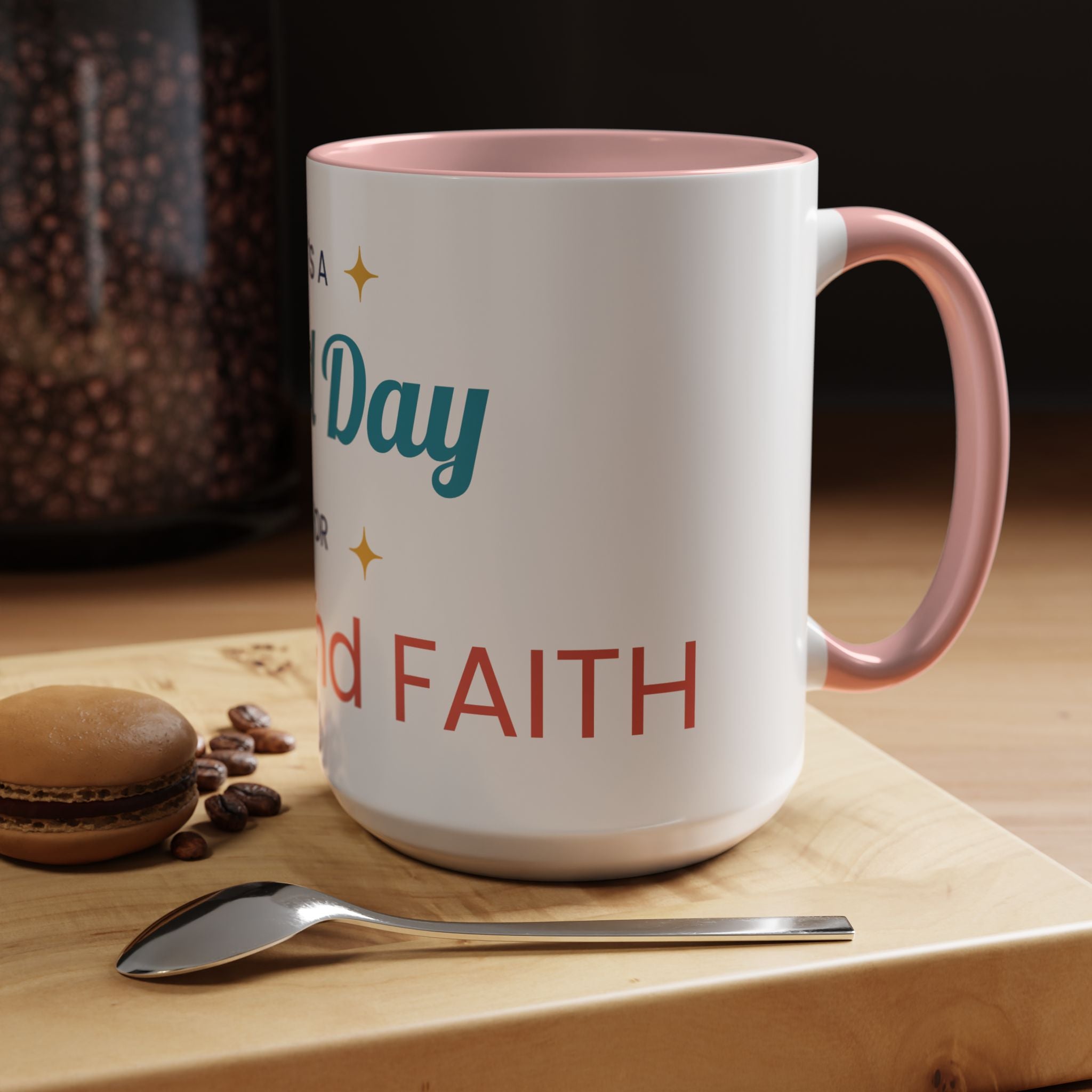 It's a Good Day for Hope and Faith Accent Coffee Mug – Inspirational Ceramic Tea Cup (11/15 oz)