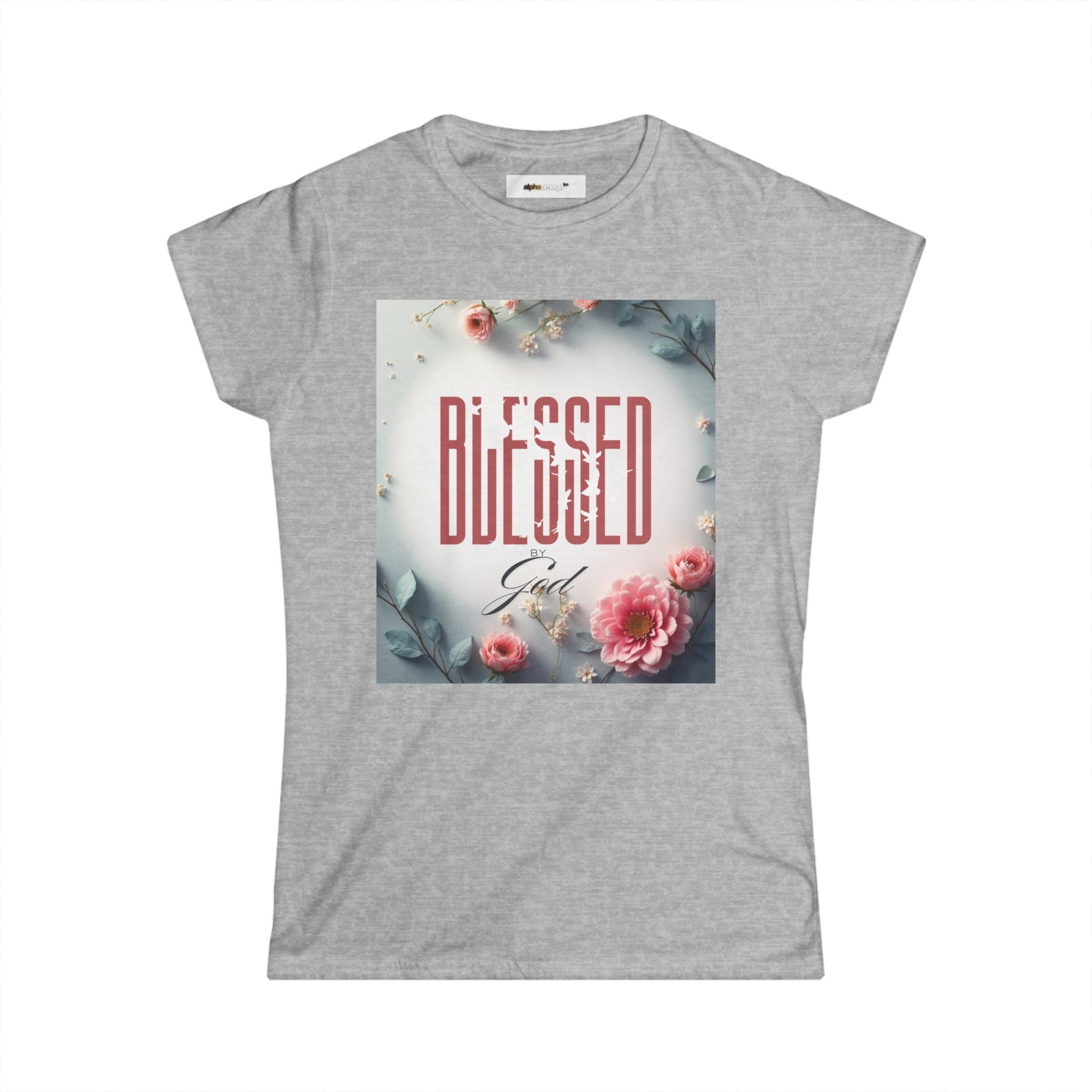 Blessed Girl Floral Tee - Women's Inspirational Christian Shirt (Copy)