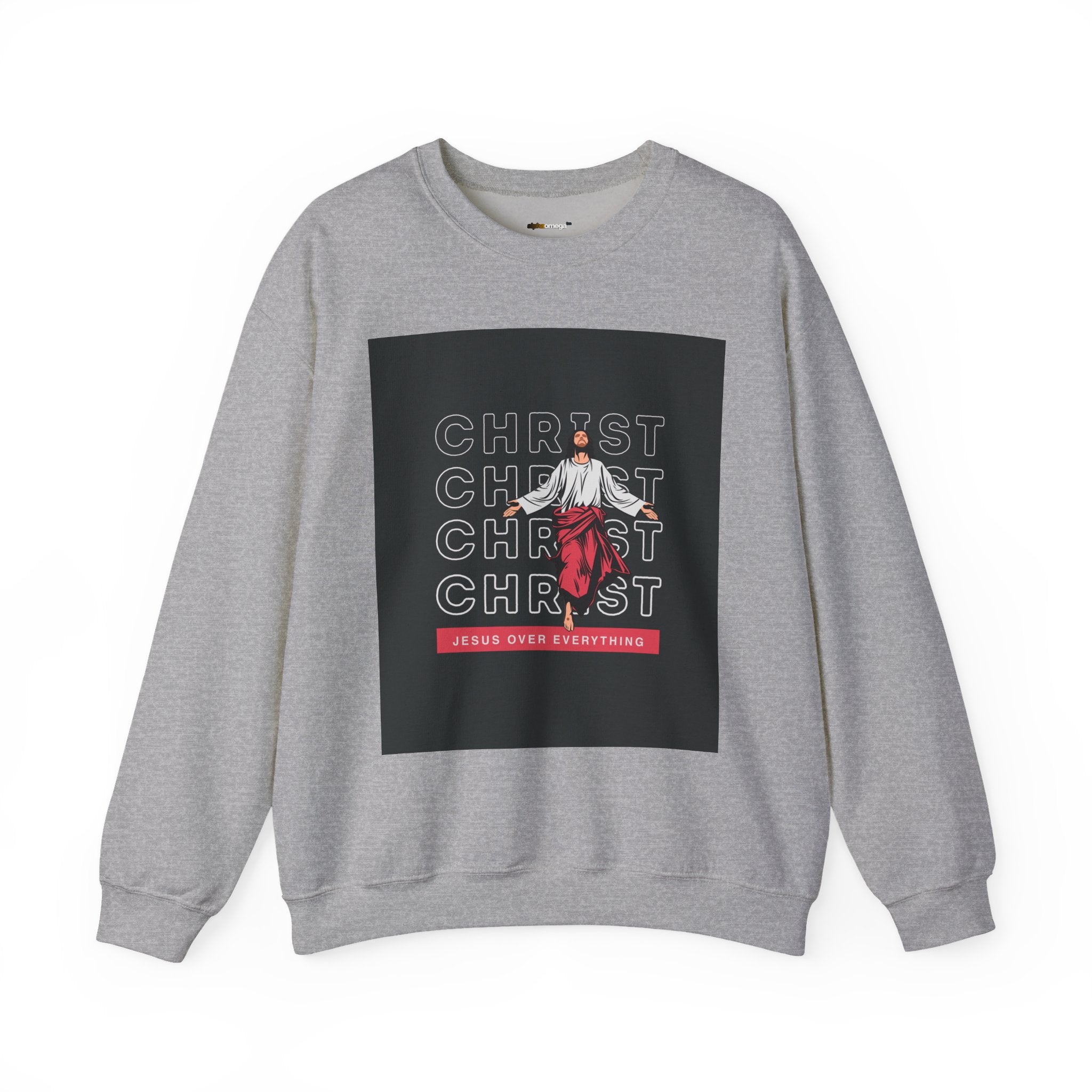 Christ - Jesus over everything Sweatshirt — Pastel Self-Care Crewneck