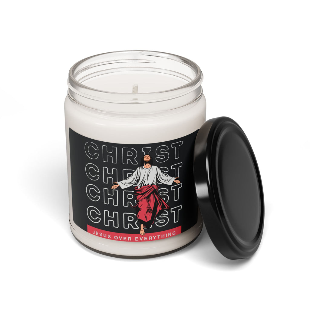 Soy Candle — “Christ - Jesus over everything” Inspirational Scented Jar (9 oz)