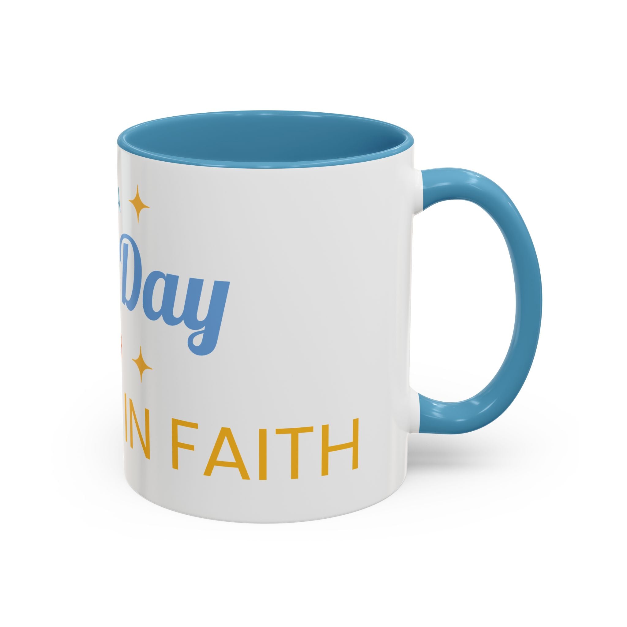 Inspirational Coffee Mug — “It's a Good Day for Walking in Faith” Ceramic Accent Mug