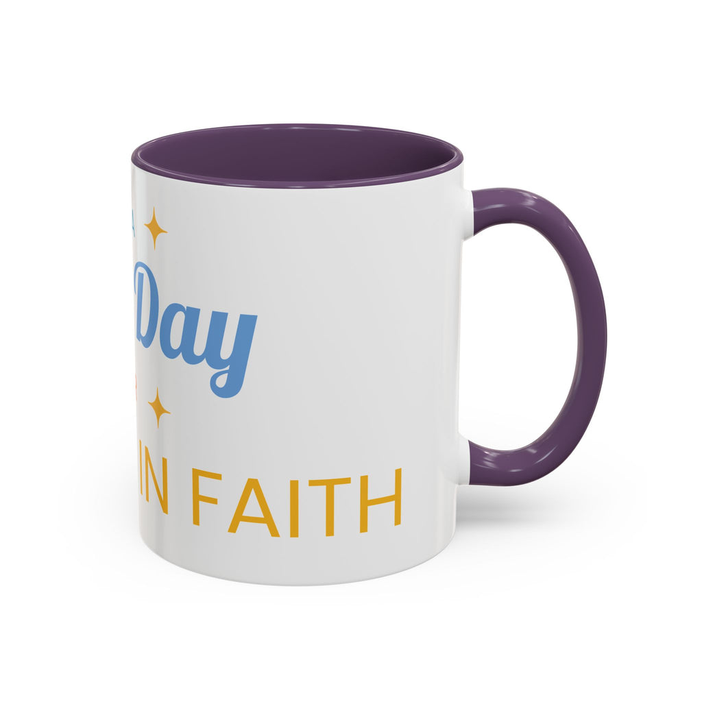Inspirational Coffee Mug — “It's a Good Day for Walking in Faith” Ceramic Accent Mug
