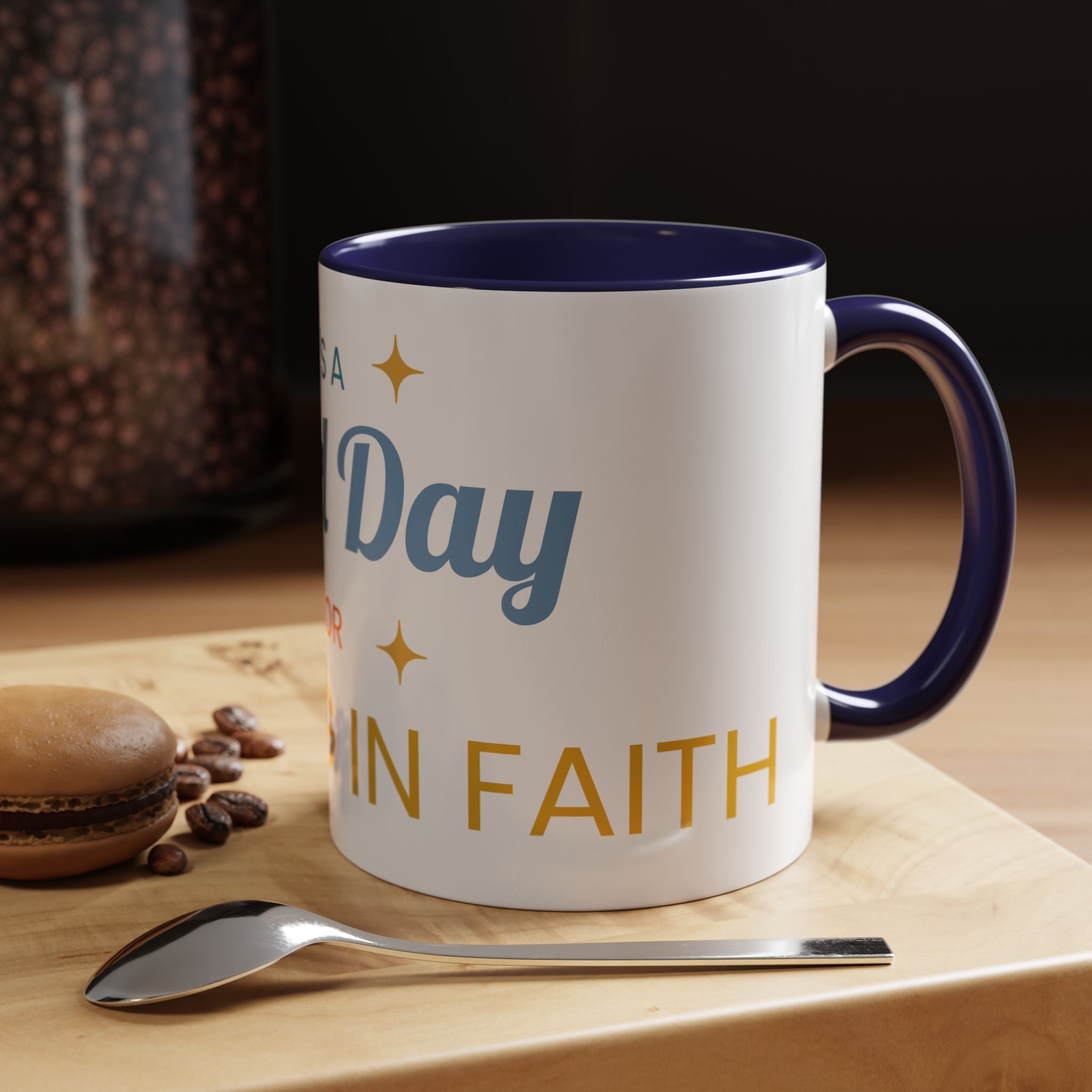 Inspirational Coffee Mug — “It's a Good Day for Walking in Faith” Ceramic Accent Mug