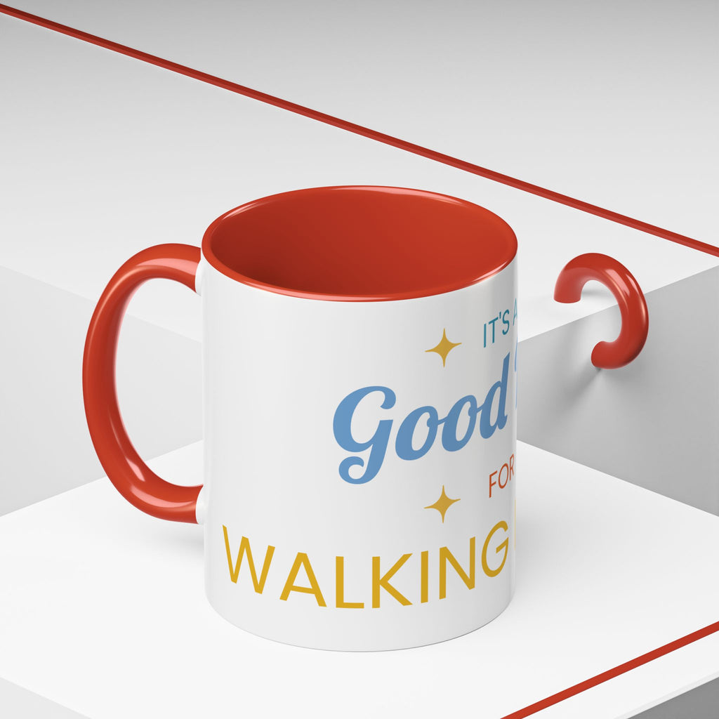 Inspirational Coffee Mug — “It's a Good Day for Walking in Faith” Ceramic Accent Mug