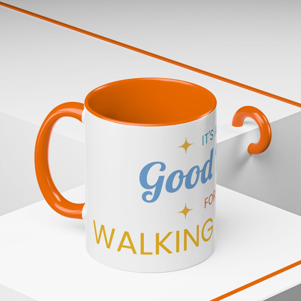 Inspirational Coffee Mug — “It's a Good Day for Walking in Faith” Ceramic Accent Mug