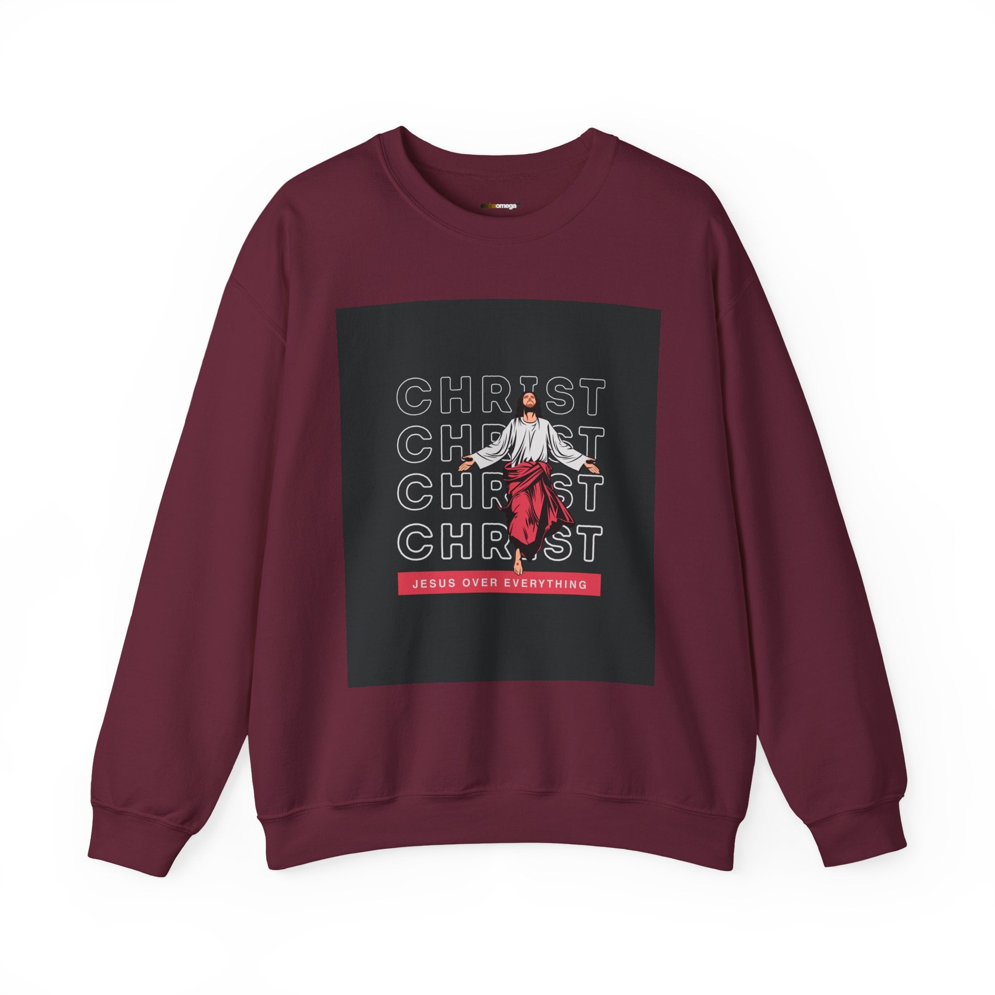 Christ - Jesus over everything Sweatshirt — Pastel Self-Care Crewneck