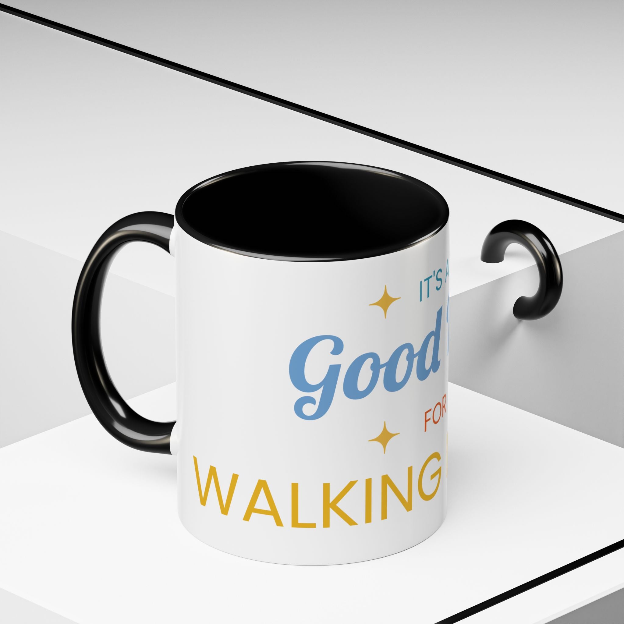 Inspirational Coffee Mug — “It's a Good Day for Walking in Faith” Ceramic Accent Mug
