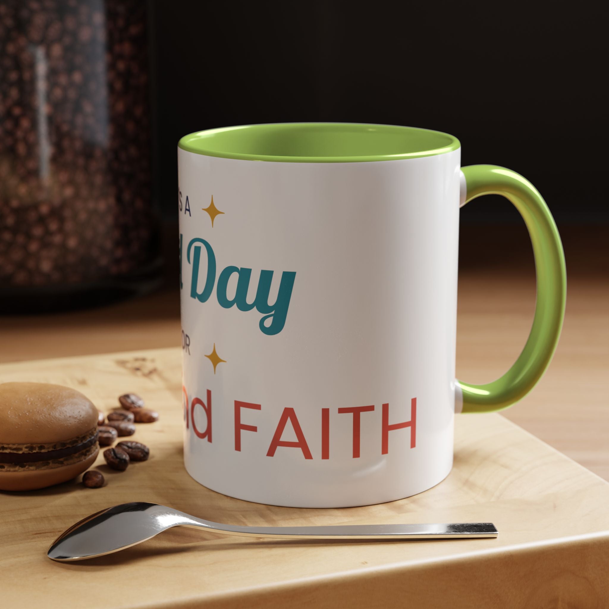 It's a Good Day for Hope and Faith Accent Coffee Mug – Inspirational Ceramic Tea Cup (11/15 oz)