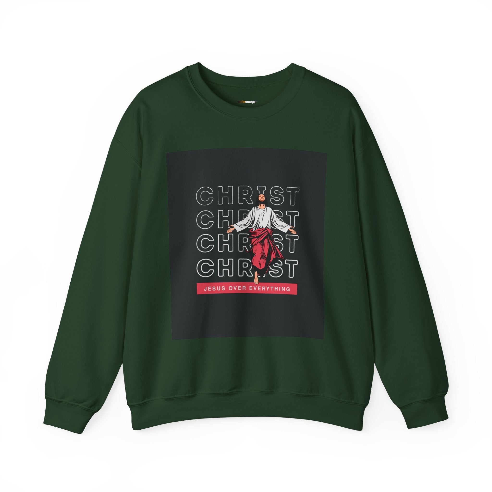 Christ - Jesus over everything Sweatshirt — Pastel Self-Care Crewneck