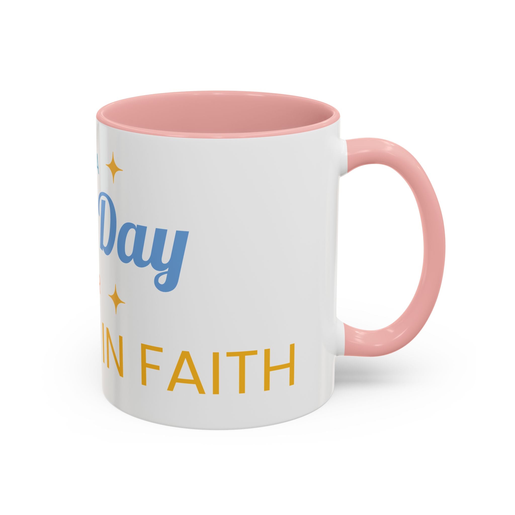 Inspirational Coffee Mug — “It's a Good Day for Walking in Faith” Ceramic Accent Mug