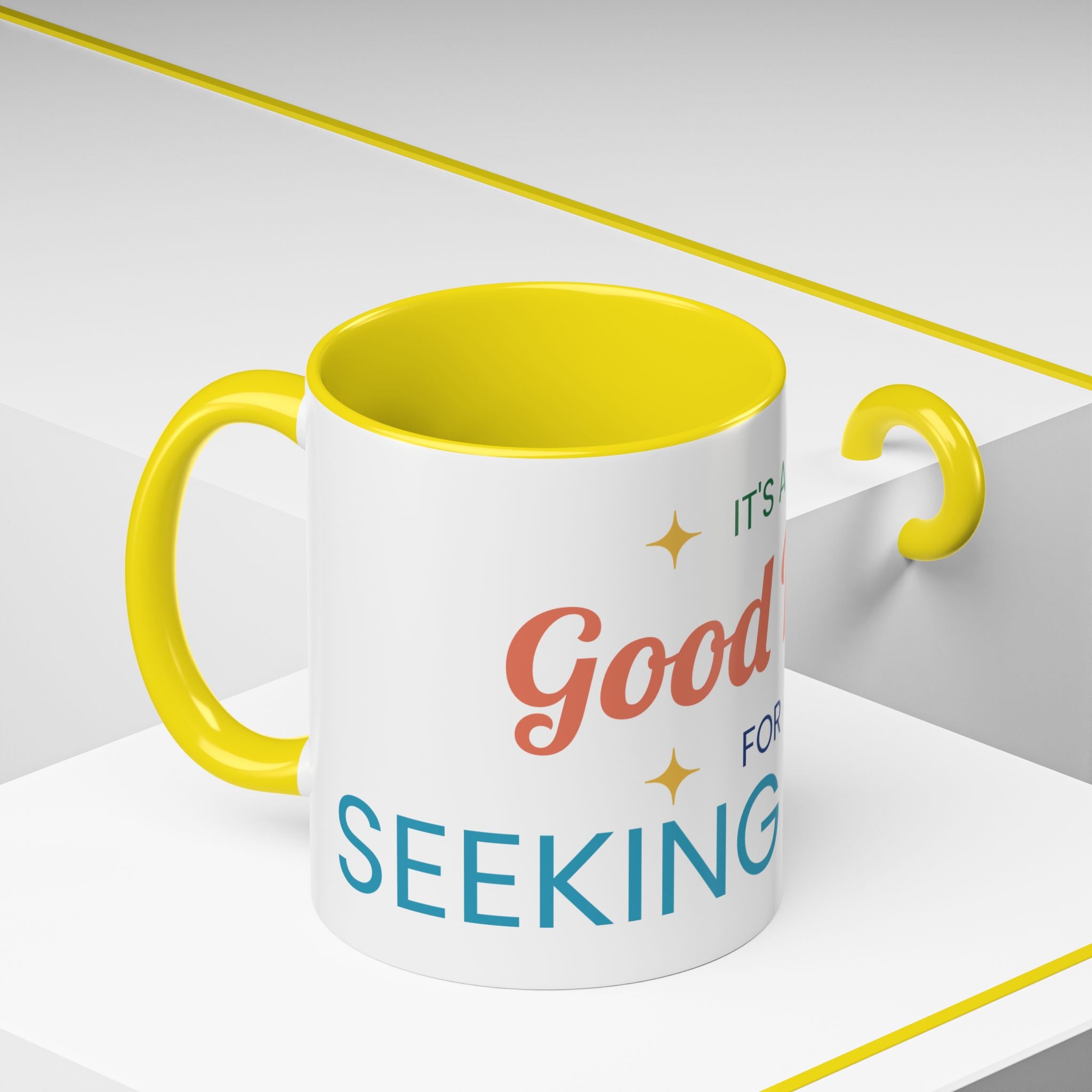 It's a Good Day for Seeking Peace Coffee Mug — Inspirational Accent Mug