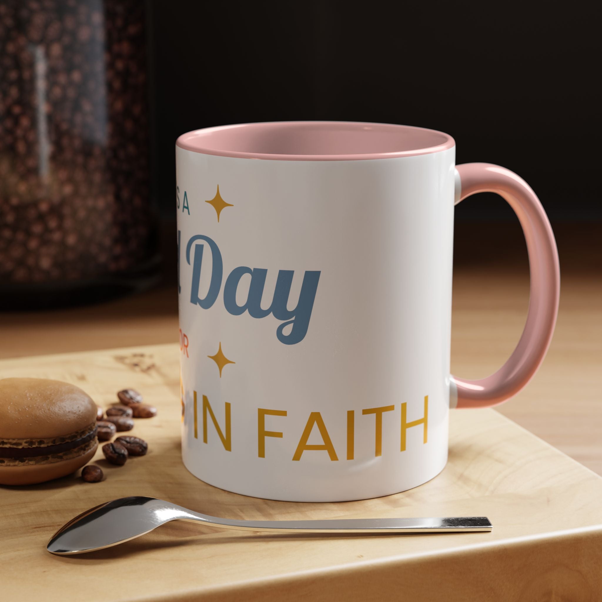 Inspirational Coffee Mug — “It's a Good Day for Walking in Faith” Ceramic Accent Mug