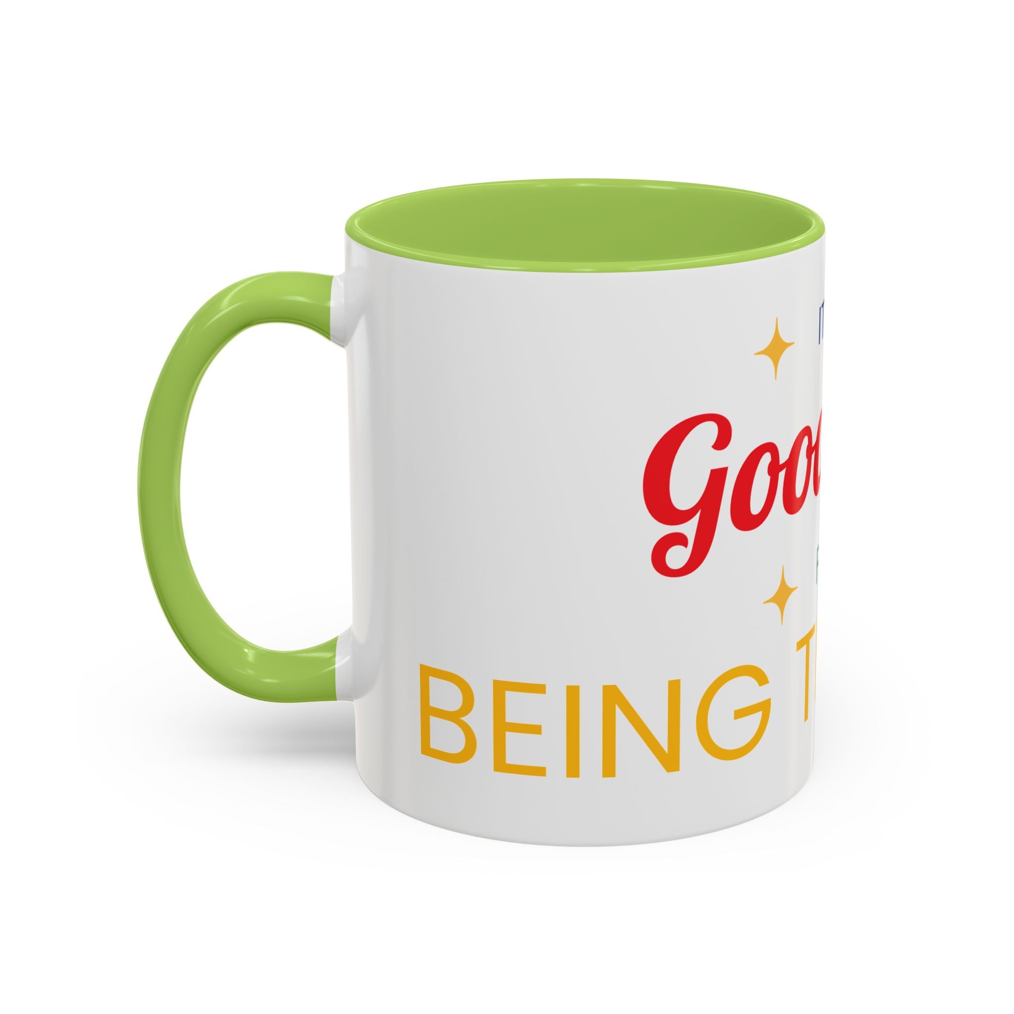 Coffee Mug — "It's a Good Day for Being Thankful" Accent Ceramic Mug