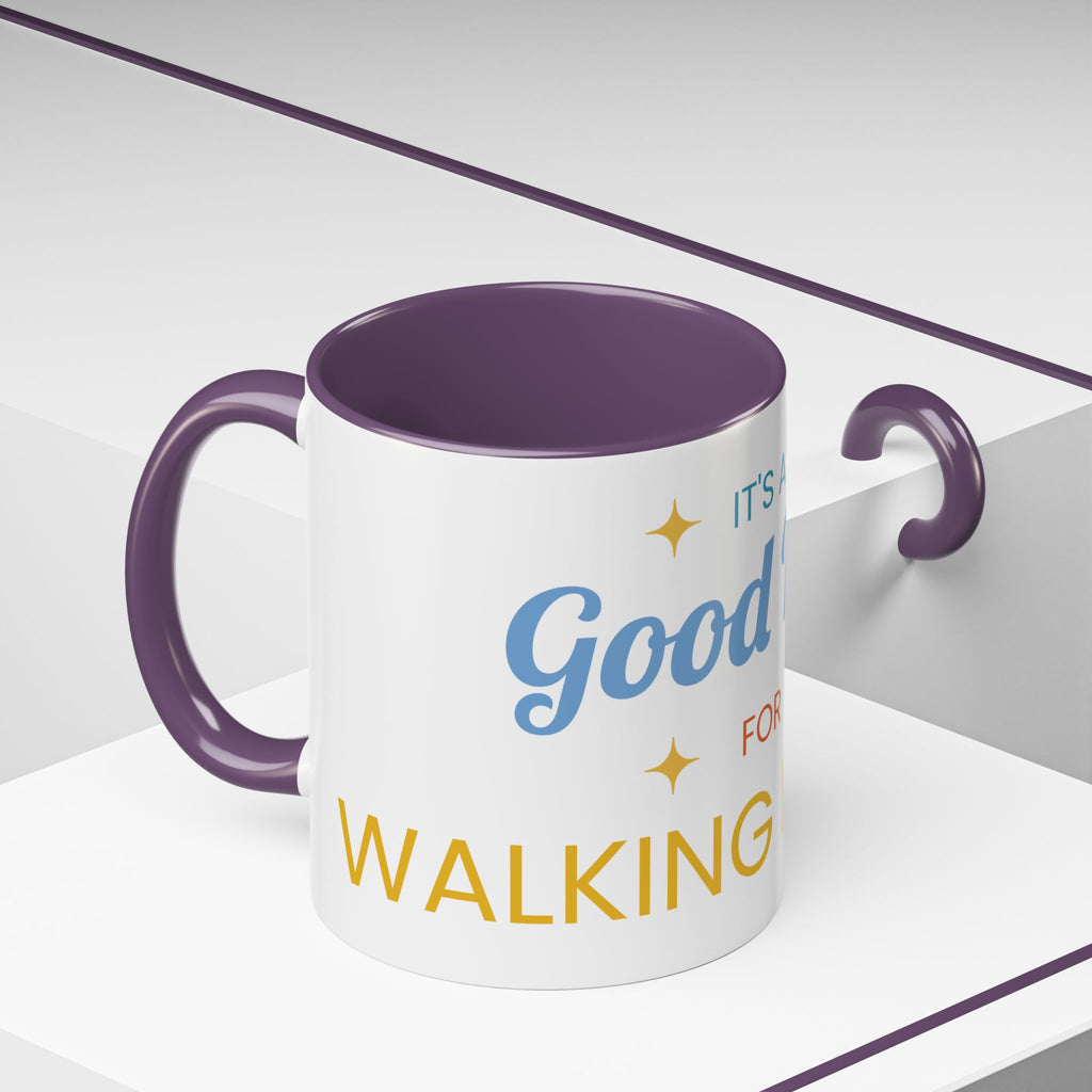 Inspirational Coffee Mug — “It's a Good Day for Walking in Faith” Ceramic Accent Mug