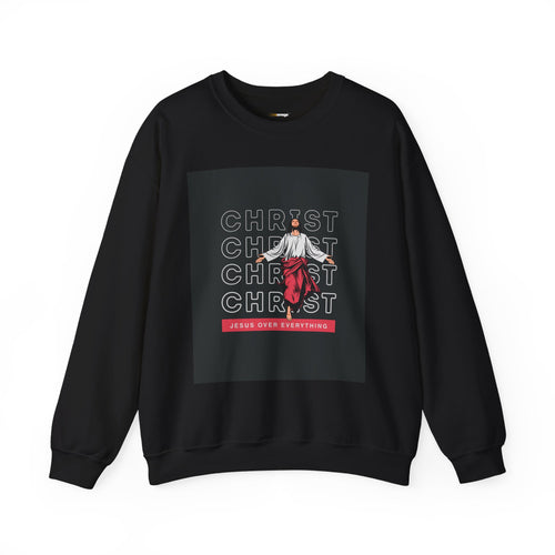 Christ - Jesus over everything Sweatshirt — Pastel Self-Care Crewneck