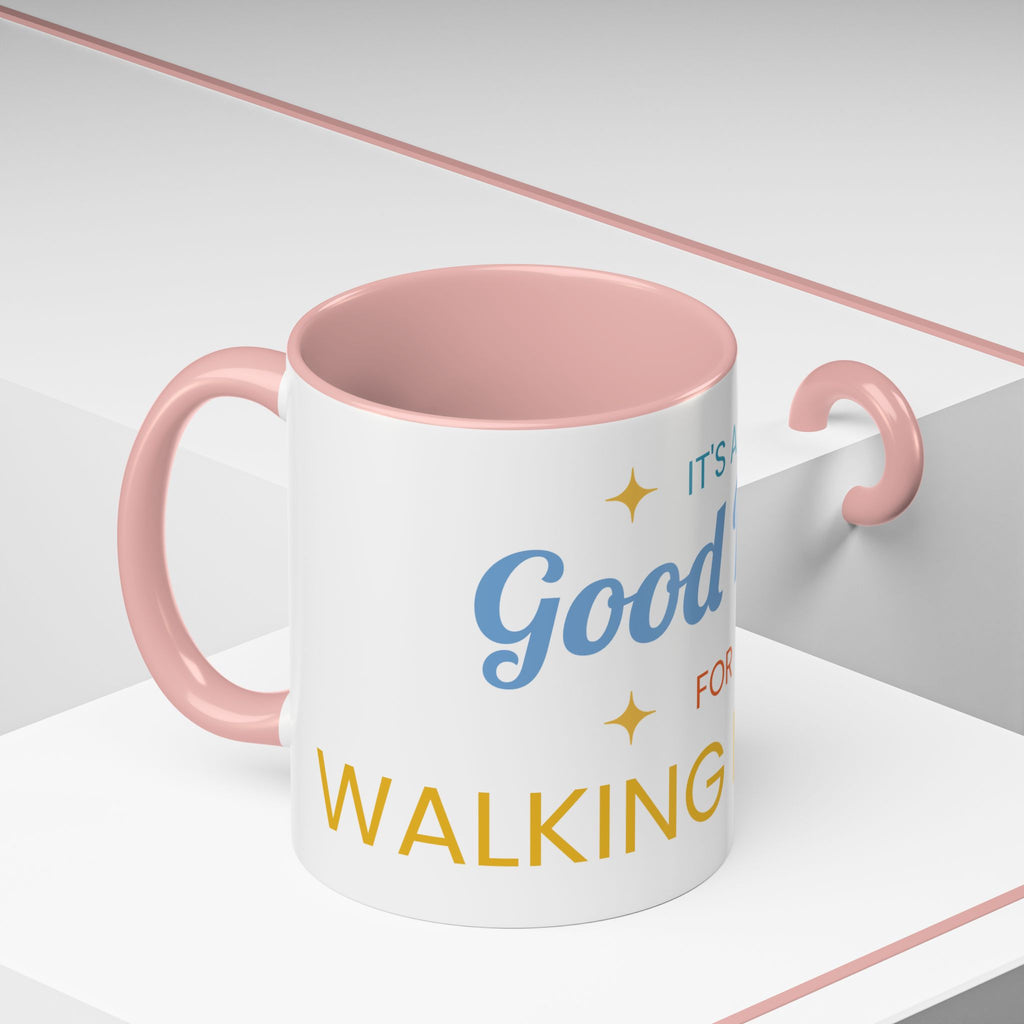 Inspirational Coffee Mug — “It's a Good Day for Walking in Faith” Ceramic Accent Mug