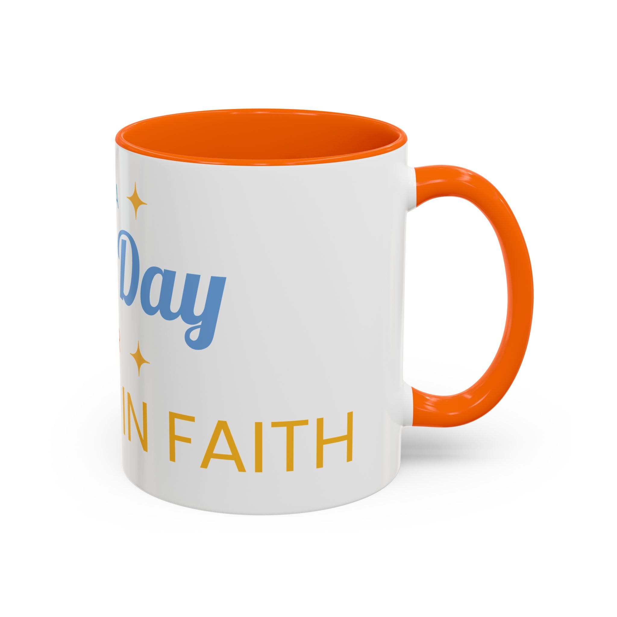 Inspirational Coffee Mug — “It's a Good Day for Walking in Faith” Ceramic Accent Mug