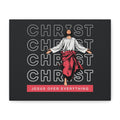 Christ Jesus Over Everything Canvas Wall Art — Inspirational Pastel Quote